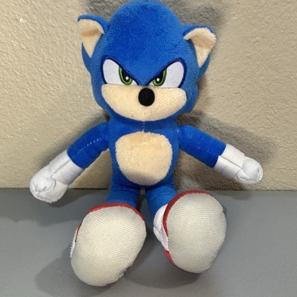 Sonic The Hedgehog 2 The Movie 12" Inch Soft Plush Toy Collectible Clean Blue - Picture 9 of 10
